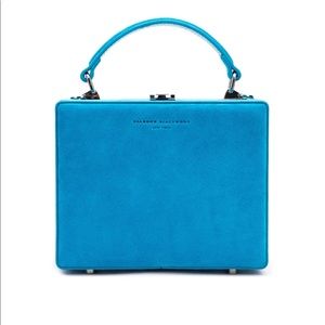 Brandon Blackwood Trunk Aqua Blue Suede